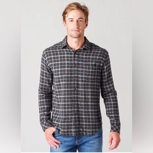 RAILS Mens Brushed Lennox Shirt Grey Charcoal Brick Plaid Flannel Size X-Large